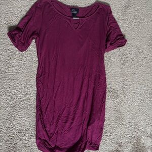 Motherhood Deep Purple Maternity Top